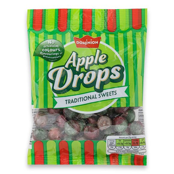 Sweet Shop Style Apple Drops 150g Dominion